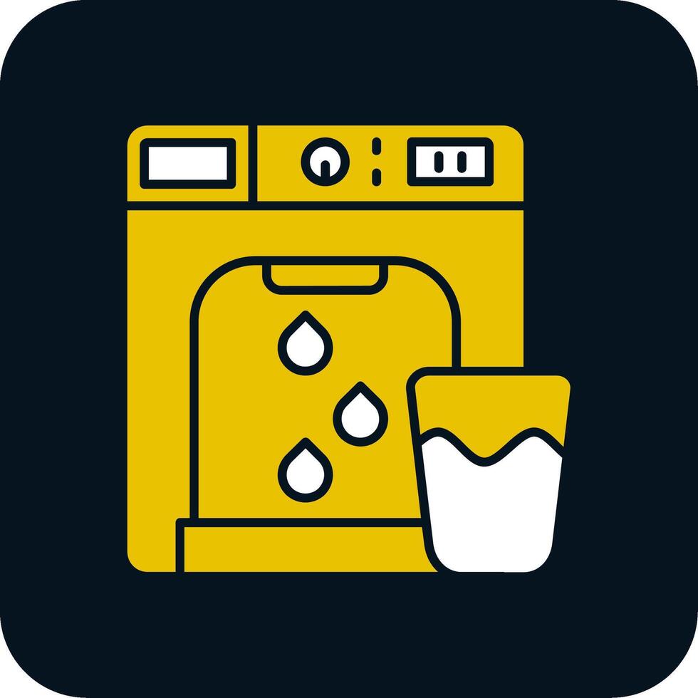 Dispenser Glyph Two Color Icon vector