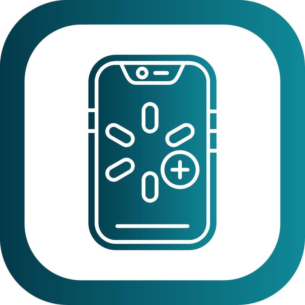 More Glyph Gradient Round Corner Icon vector