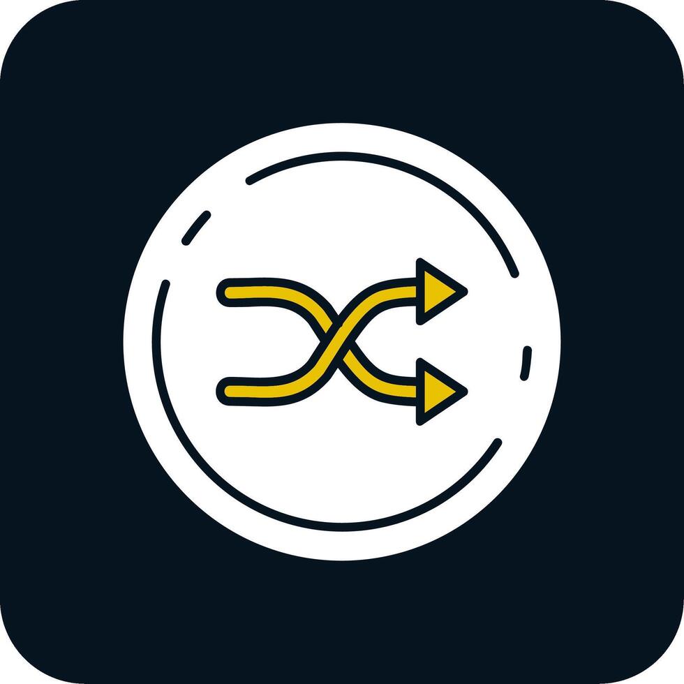 Random Glyph Two Color Icon vector