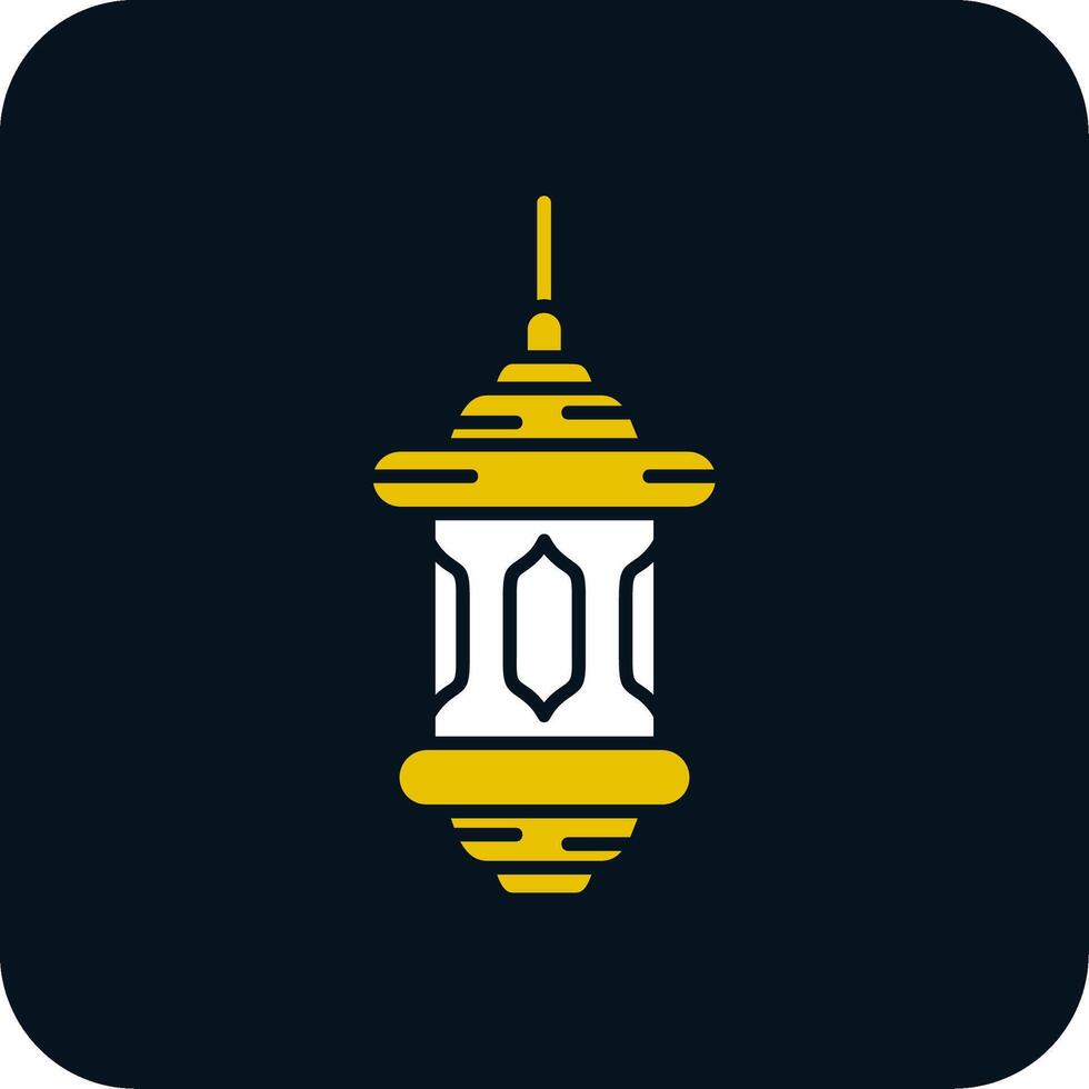 Lantern Glyph Two Color Icon vector