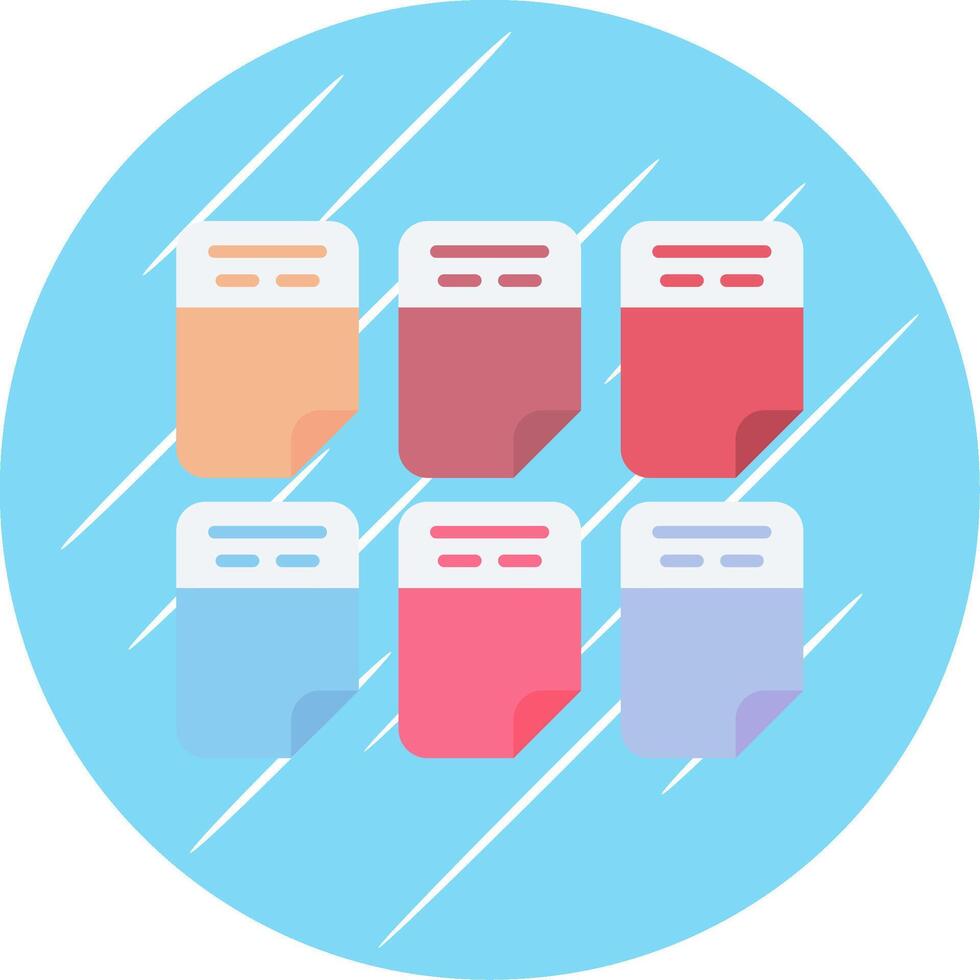 Color Flat Blue Circle Icon vector