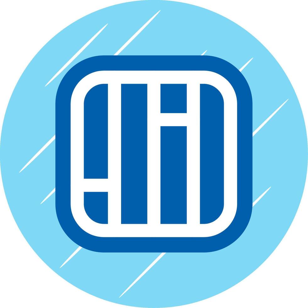 Layout Flat Blue Circle Icon vector