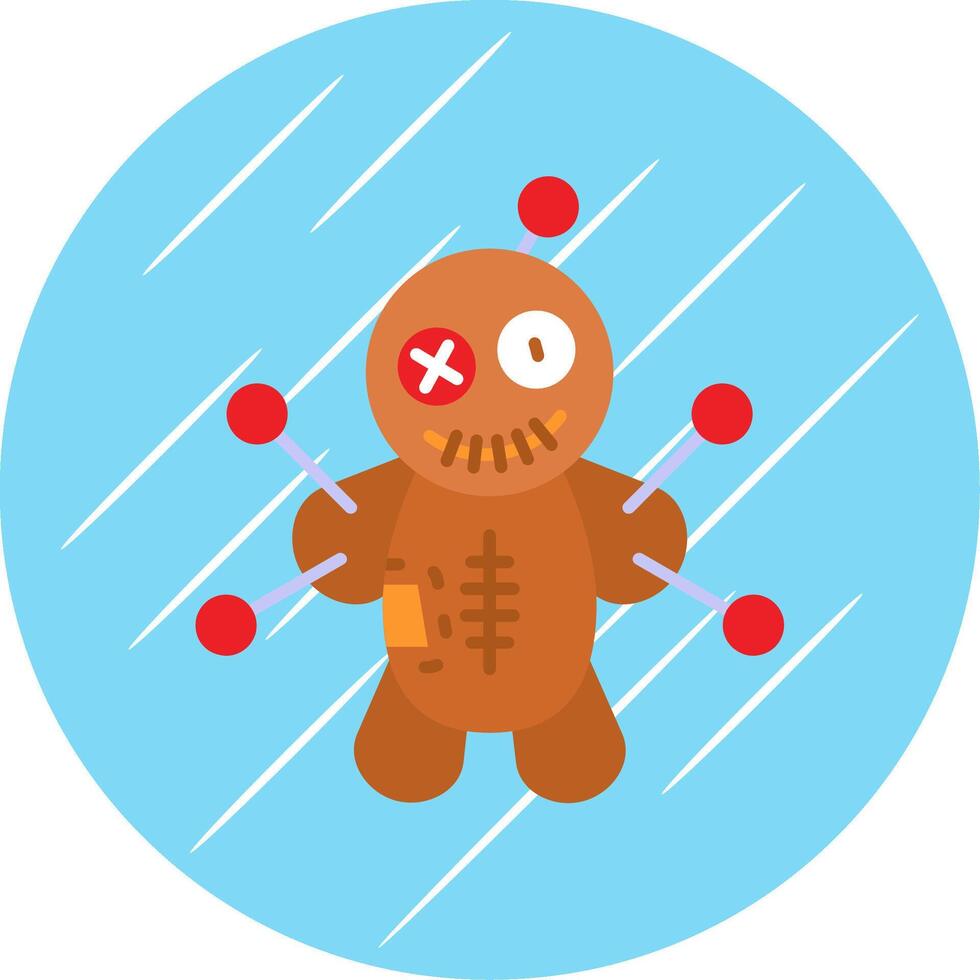 Voodoo Flat Blue Circle Icon vector