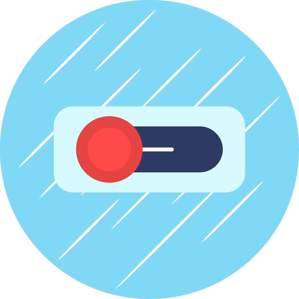 Switch Flat Blue Circle Icon vector