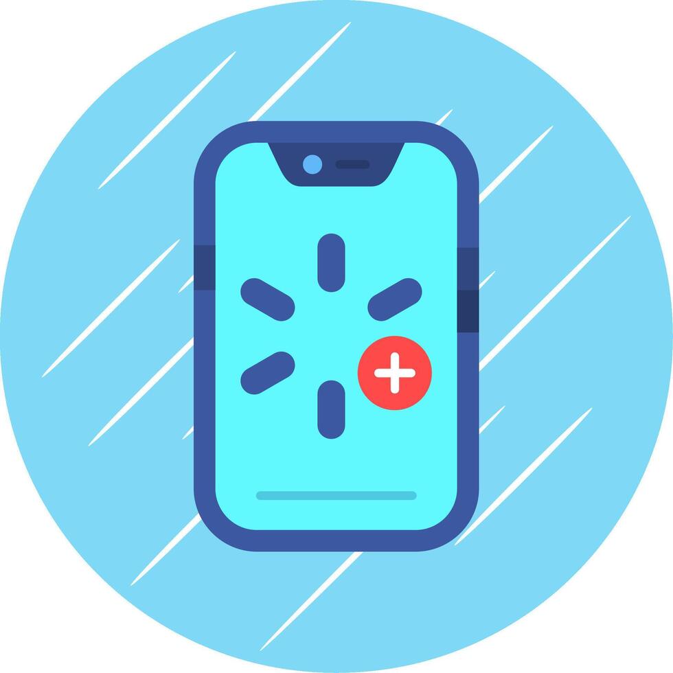 More Flat Blue Circle Icon vector