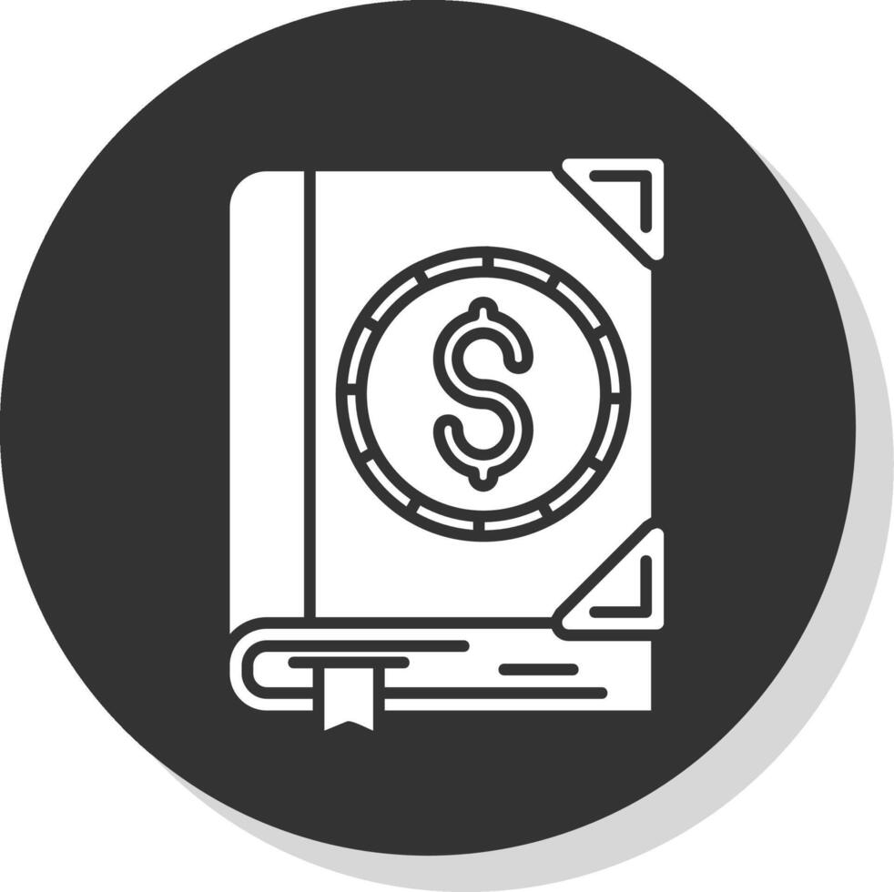 Currency Glyph Grey Circle Icon vector