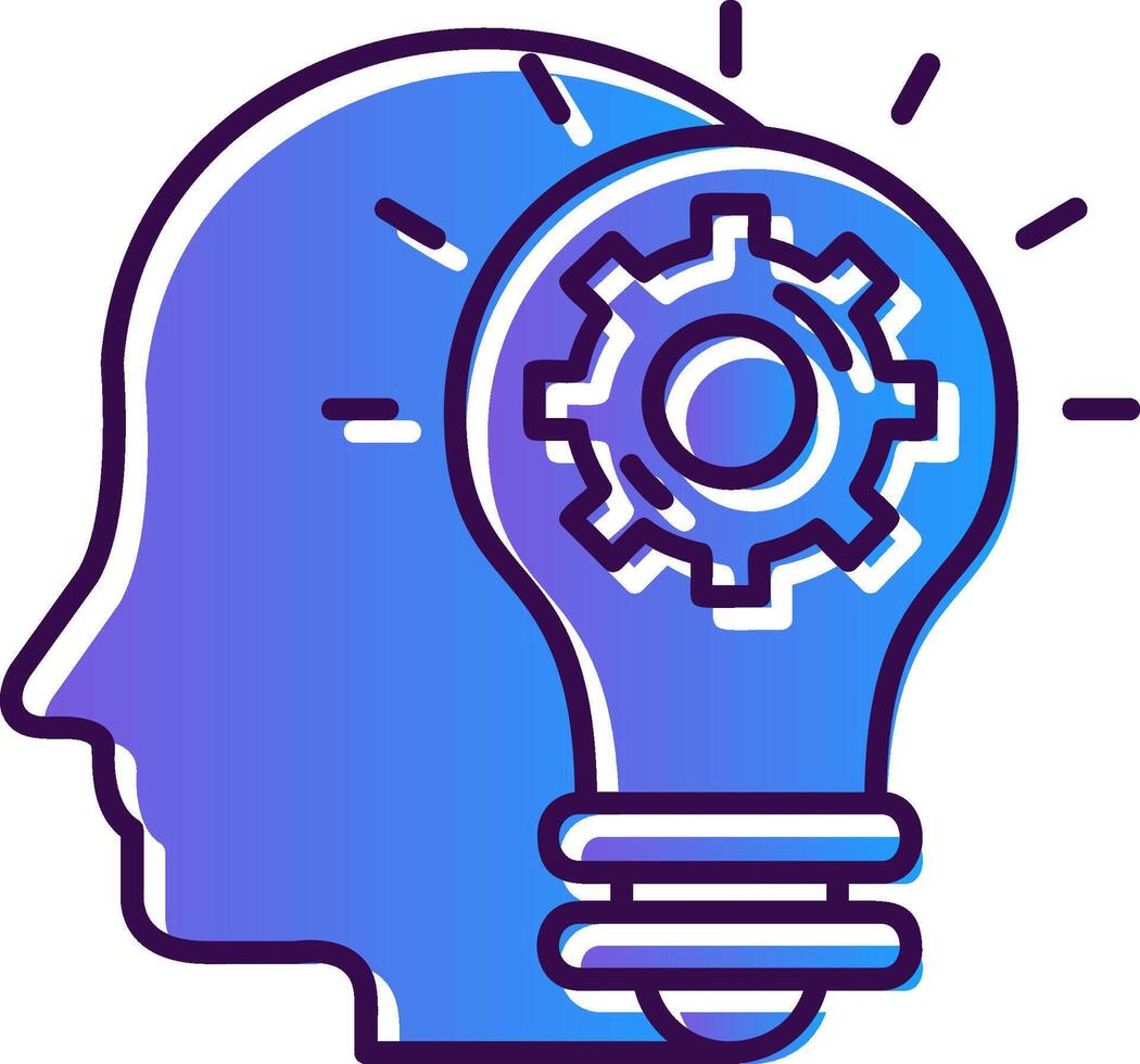 Imagination Gradient Filled Icon vector