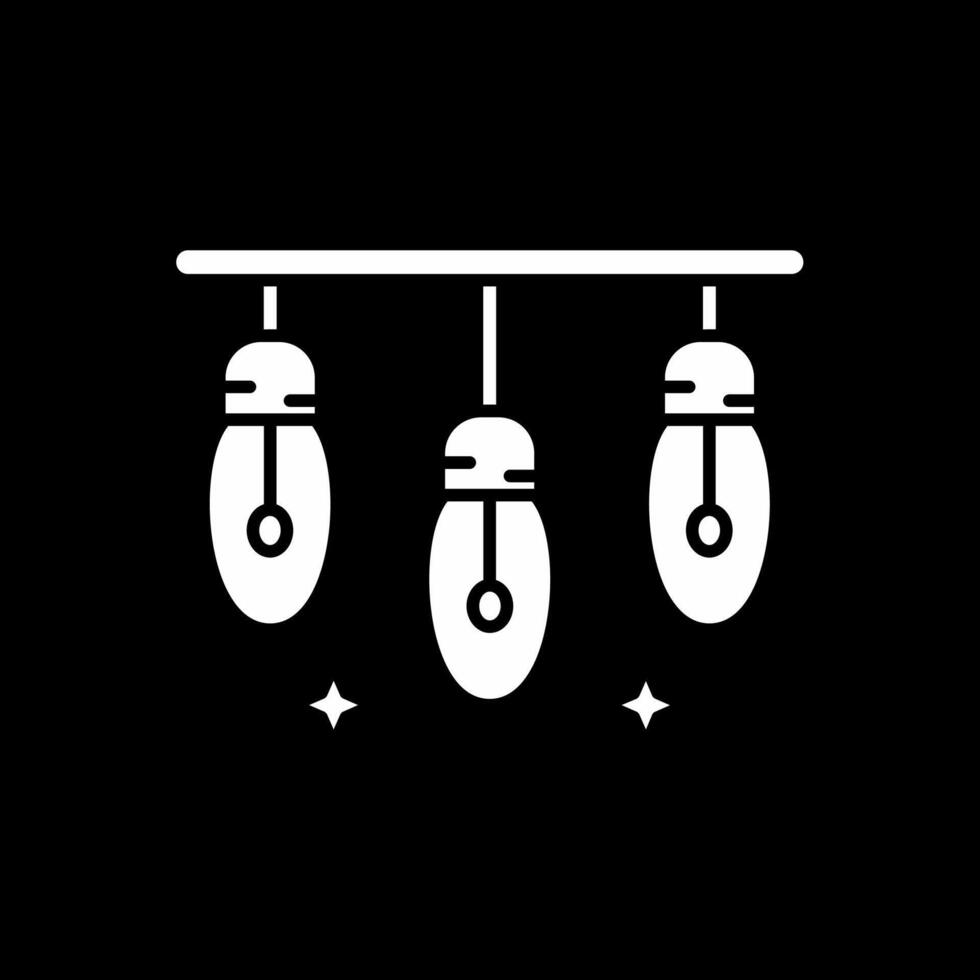 Lights Glyph Inverted Icon vector