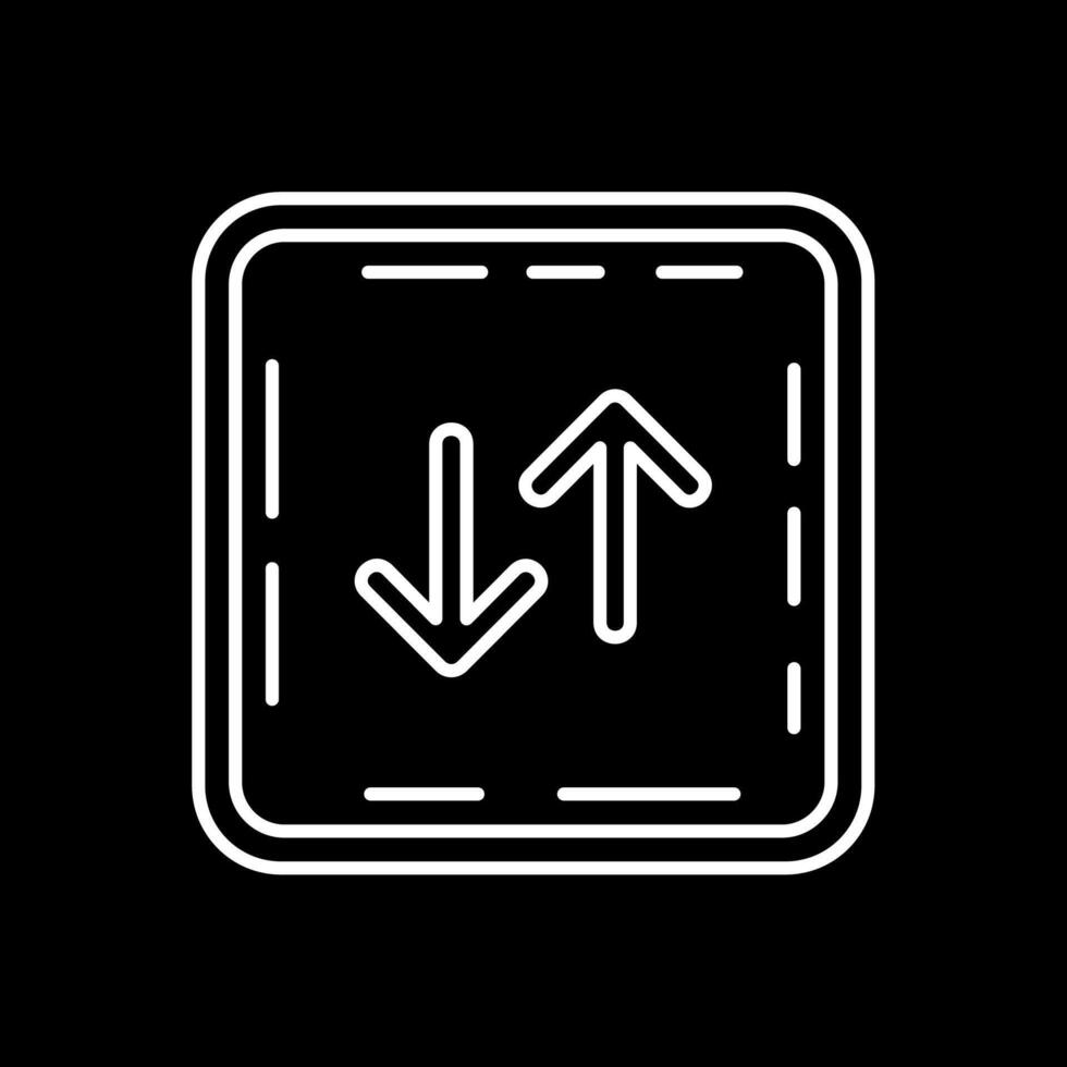 Swap Line Inverted Icon vector