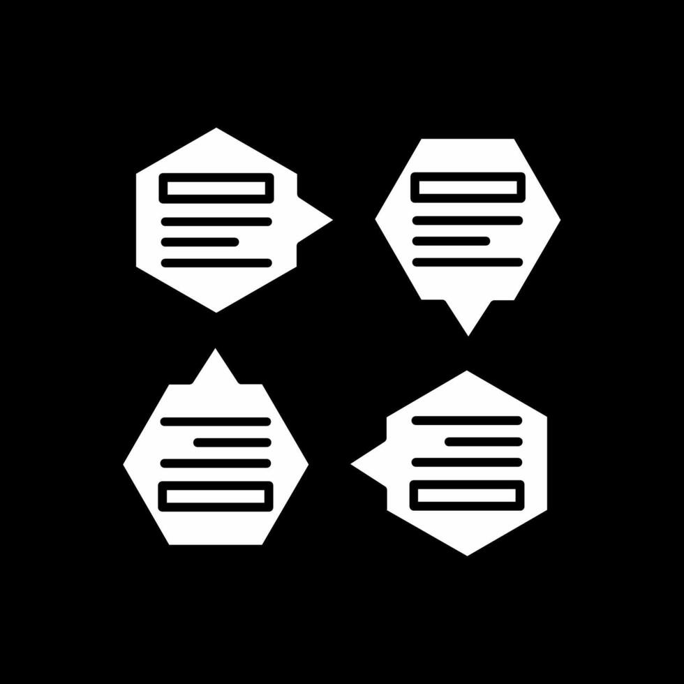 Infographic Glyph Inverted Icon vector