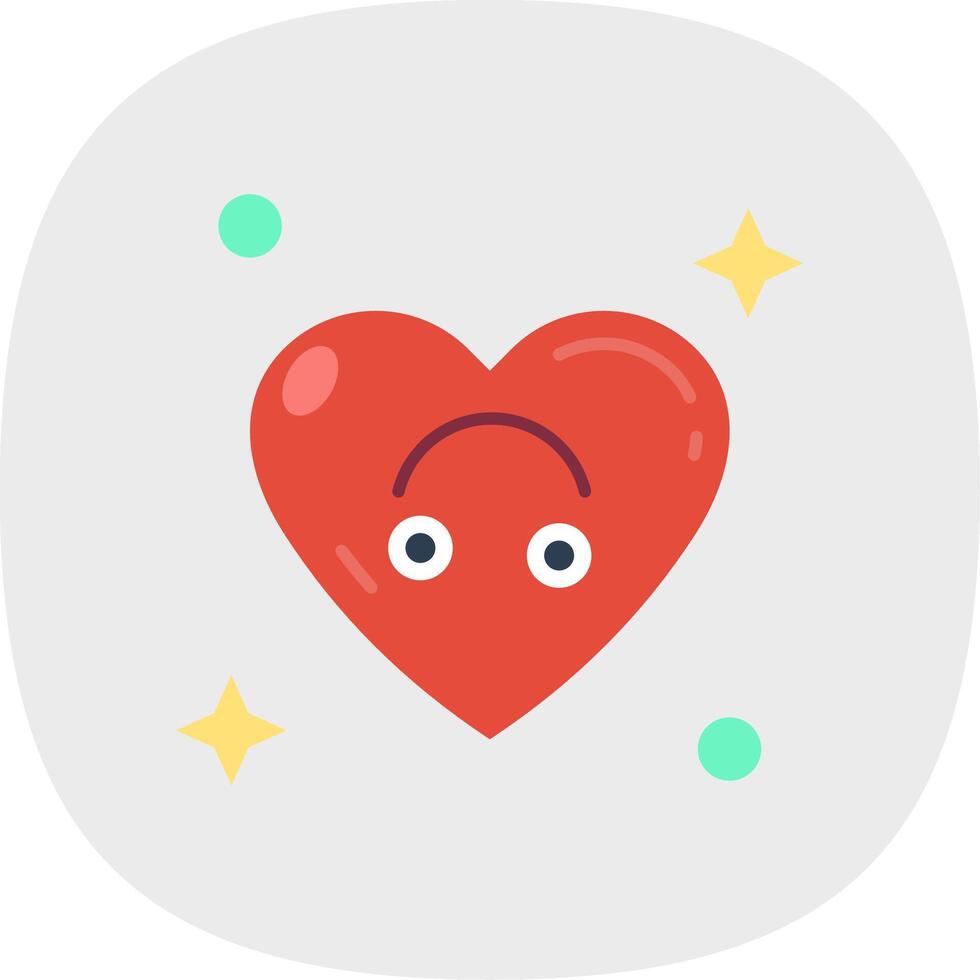 FALSE Flat Curve Icon vector