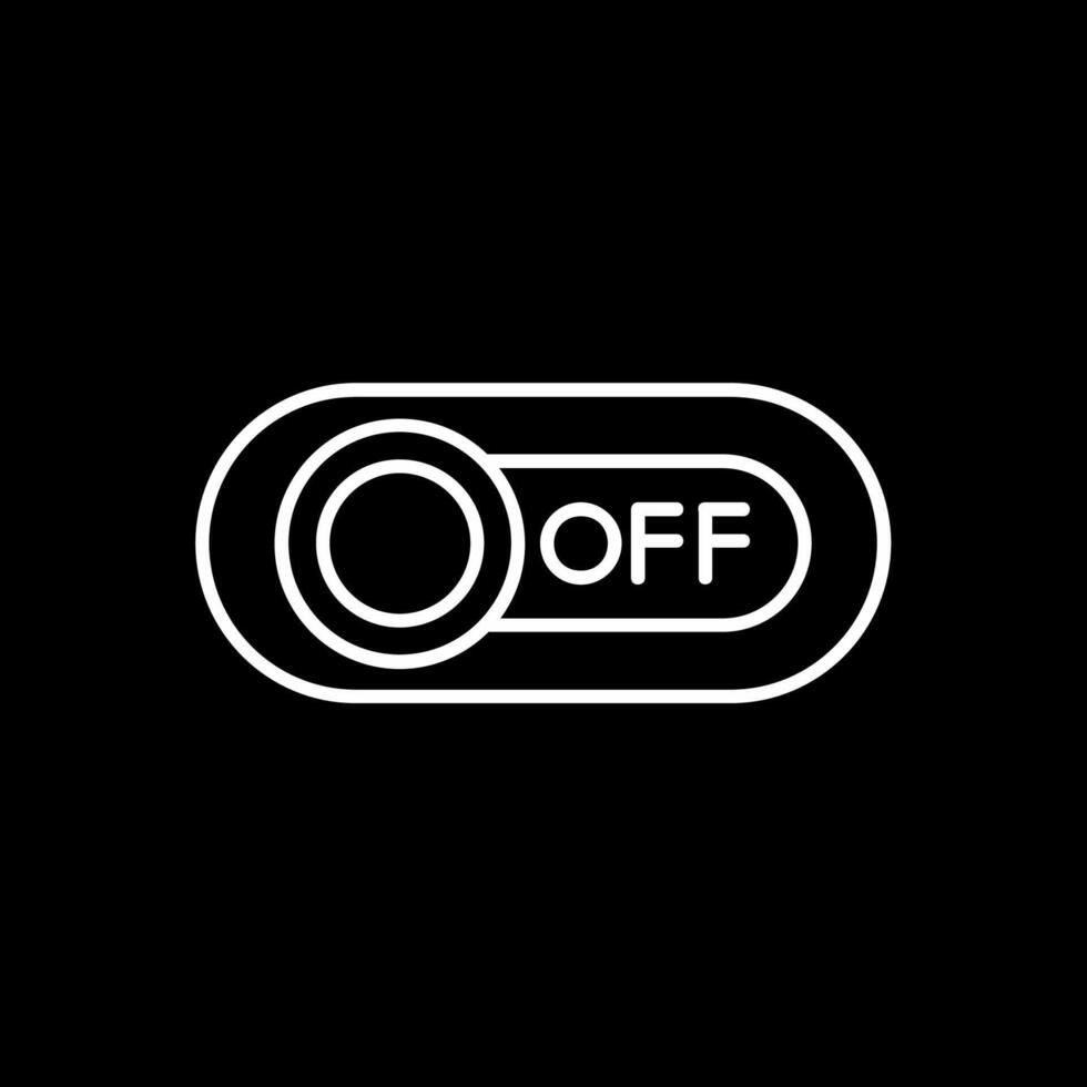 Off Line Inverted Icon vector