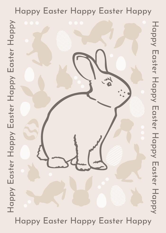 Easter Greeting Card template