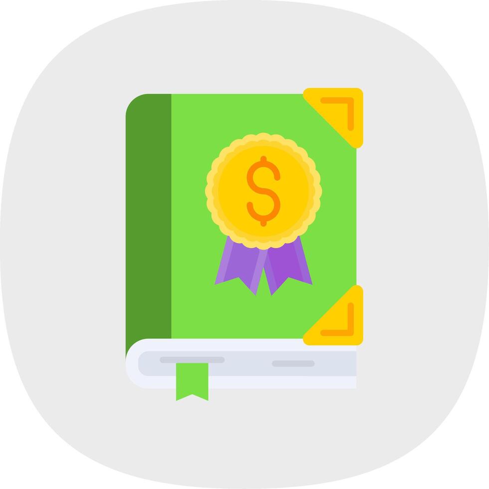 Valuable Flat Curve Icon vector