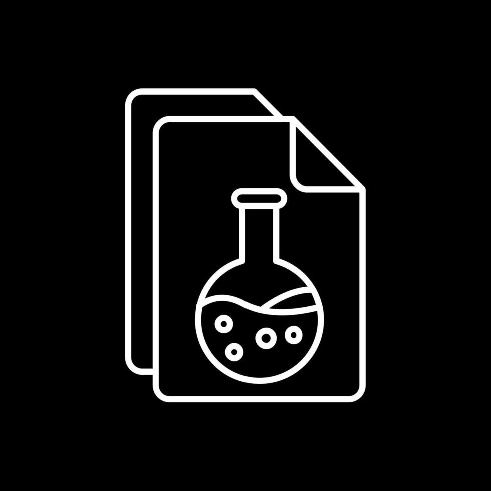 Document Line Inverted Icon vector