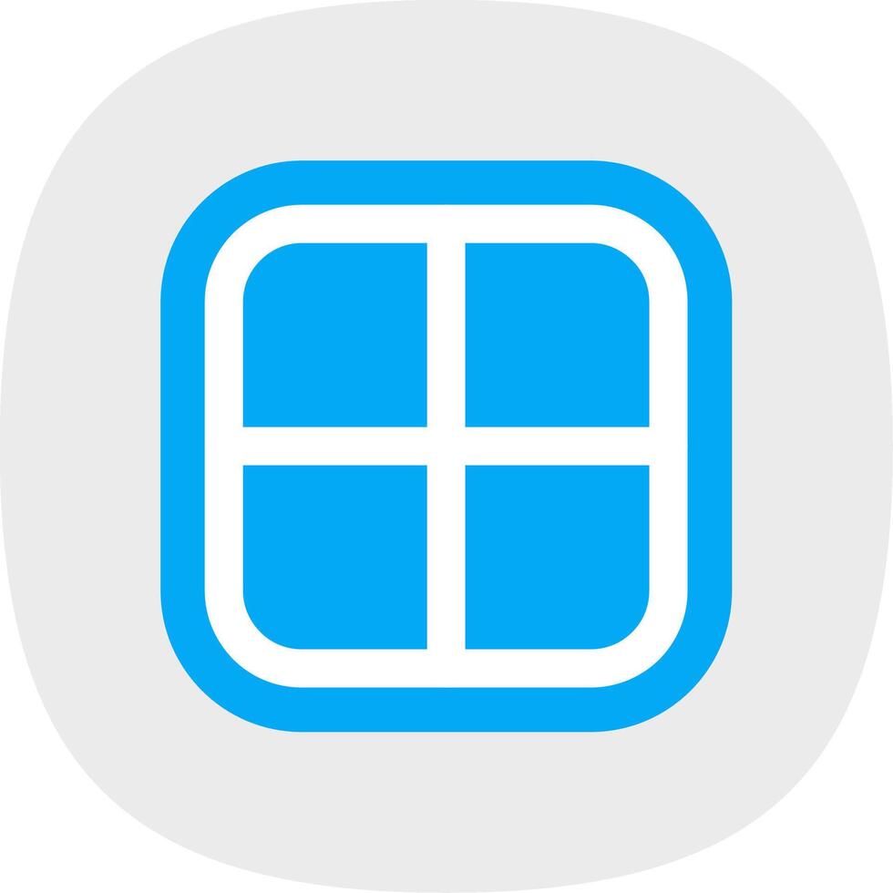 Layout Flat Curve Icon vector