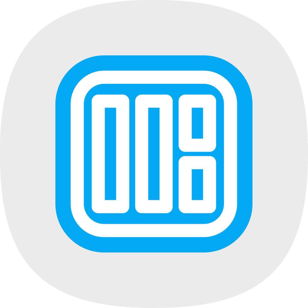 Layout Flat Curve Icon vector