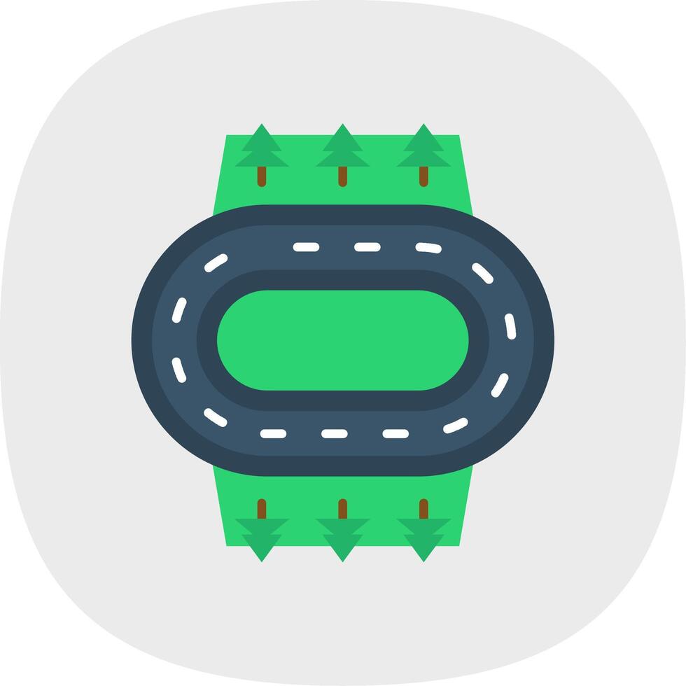 Limit Flat Curve Icon vector