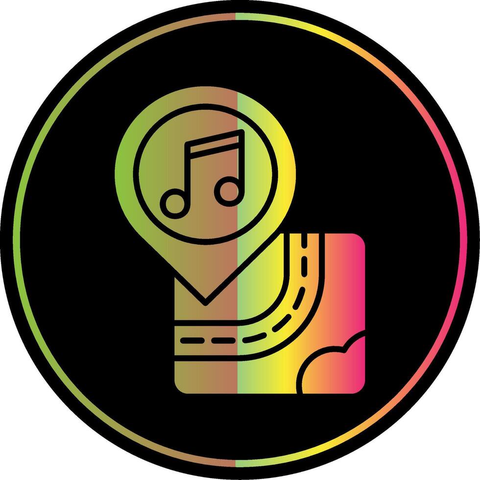 Concert Glyph Due Color Icon vector