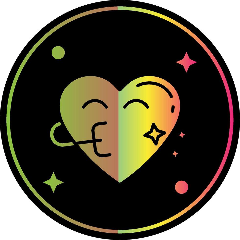 Congratulation Glyph Due Color Icon vector