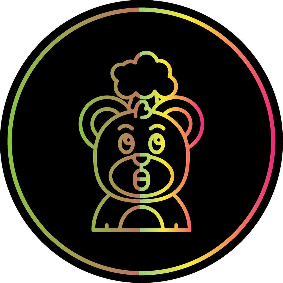Exploding Line Gradient Due Color Icon vector