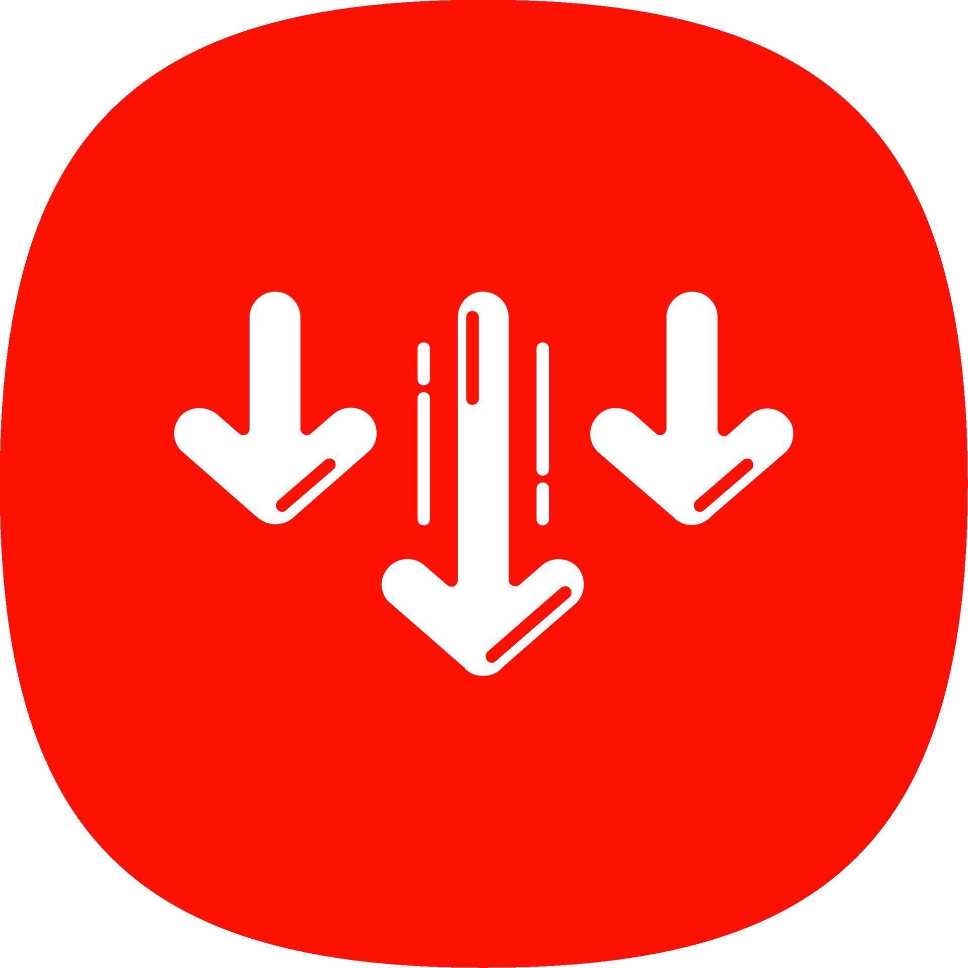 Decrease Glyph Curve Icon 41704047 Vector Art at Vecteezy