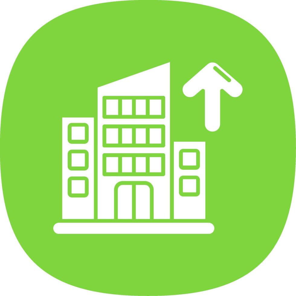 Company Glyph Curve Icon vector