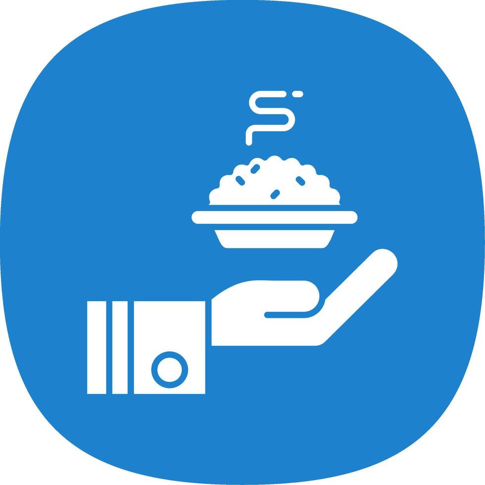 Give Glyph Curve Icon vector