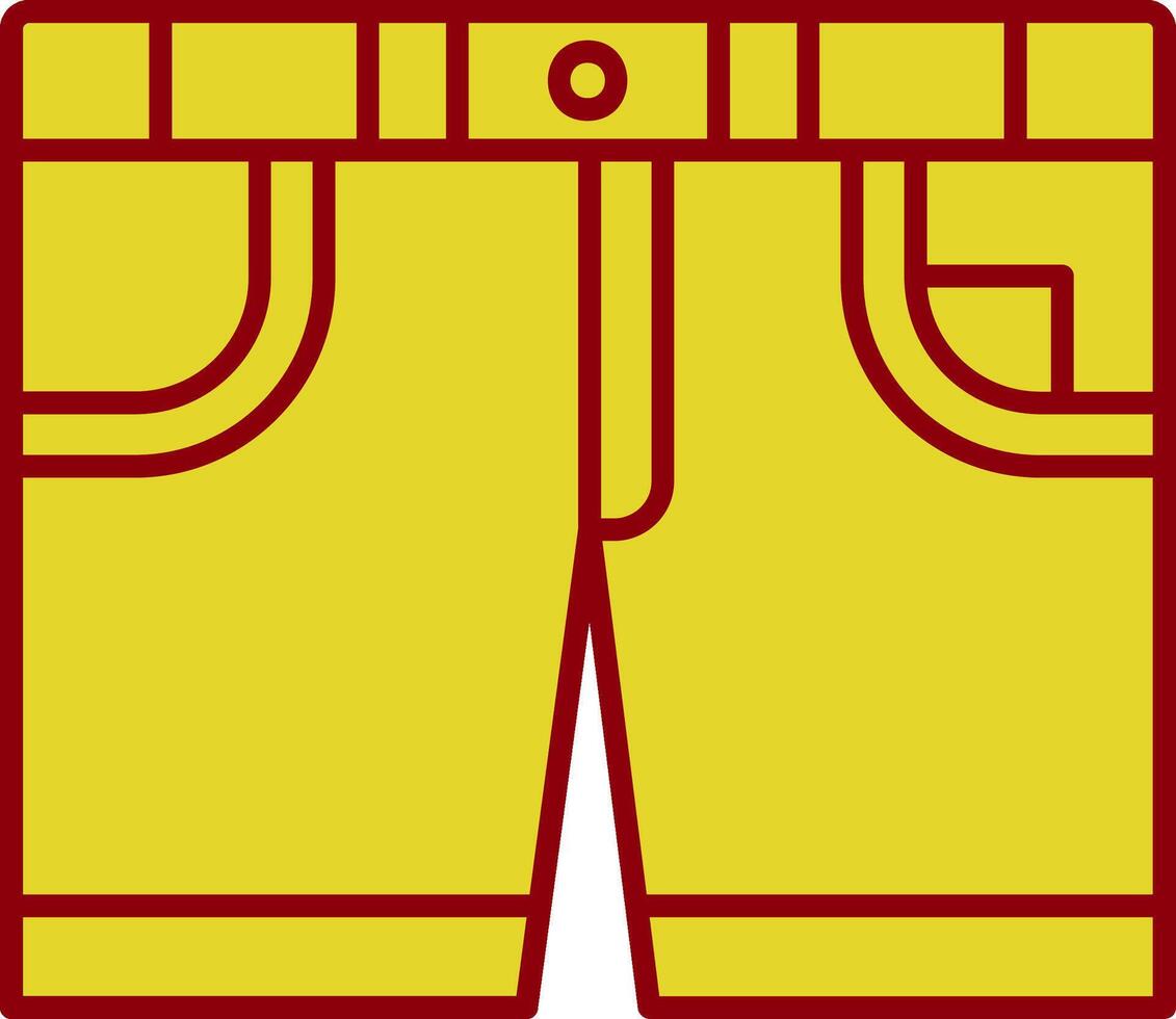pantalones cortos Clásico icono vector