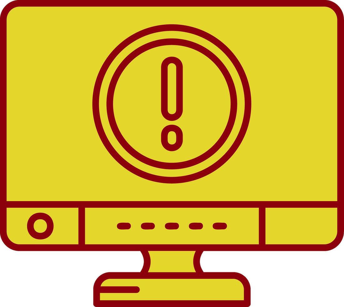 Error Vintage Icon vector