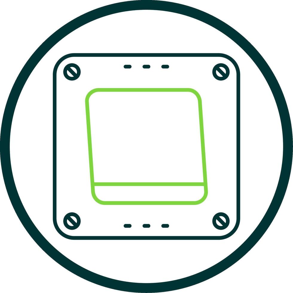 Swtich Line Circle Icon vector