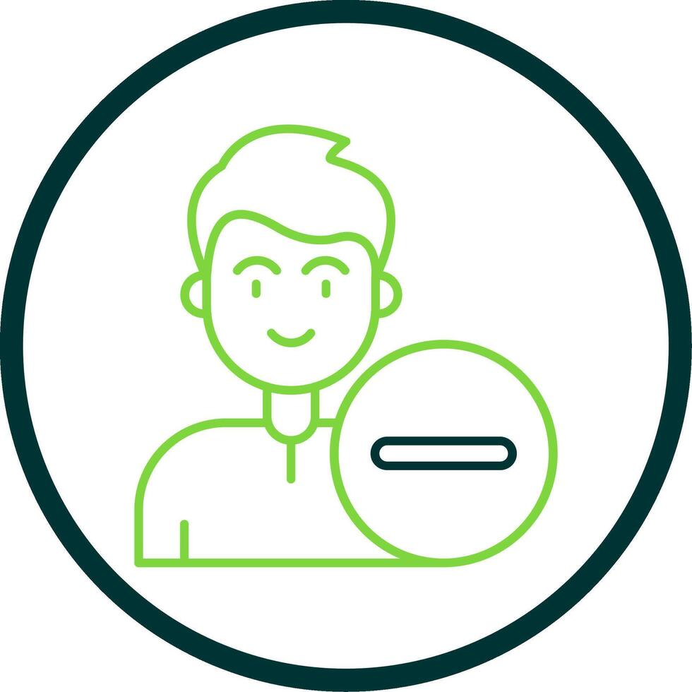 Remove Line Circle Icon vector