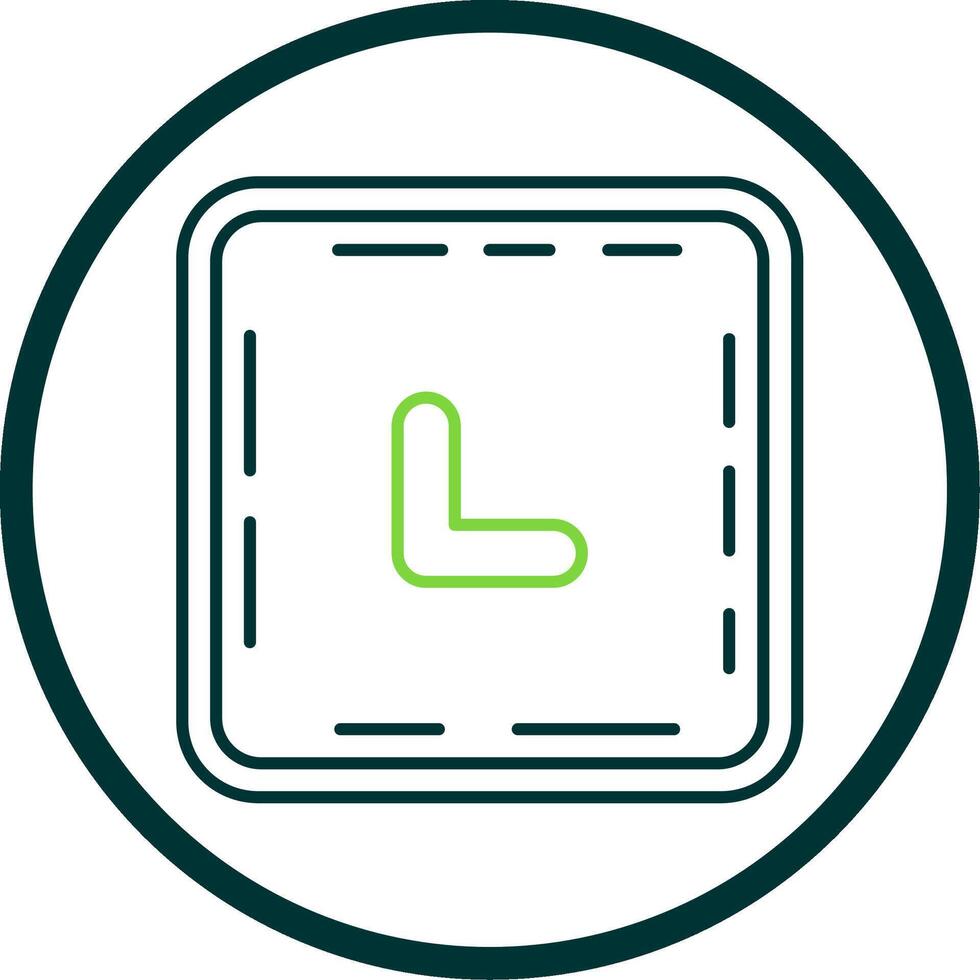 Chevron Line Circle Icon vector