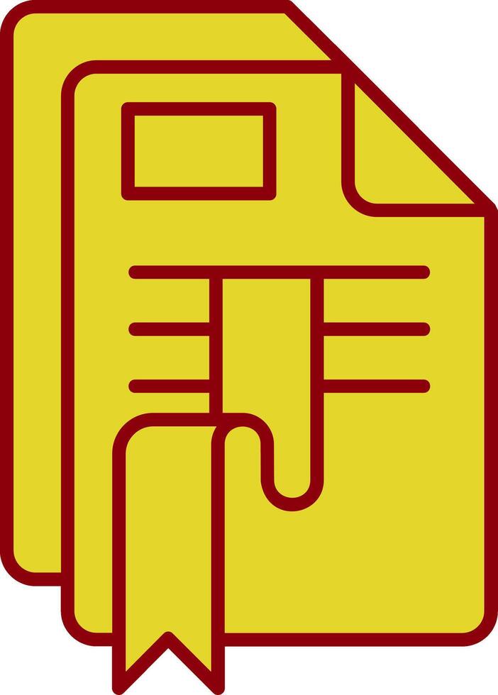 Bookmark Vintage Icon vector