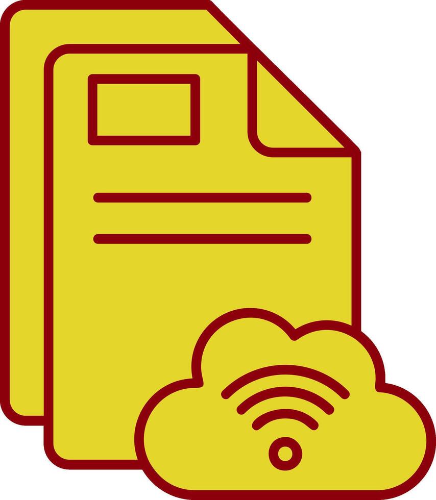 Cloud Vintage Icon vector