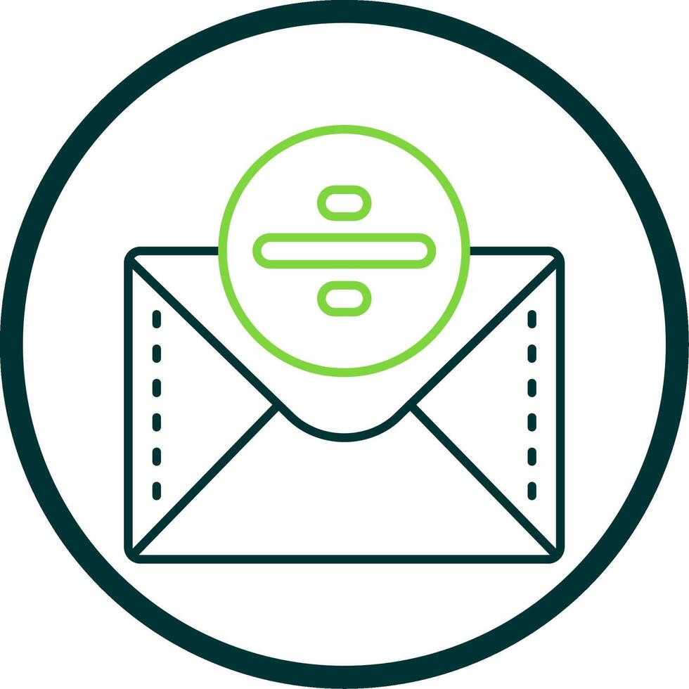 Divide Line Circle Icon vector