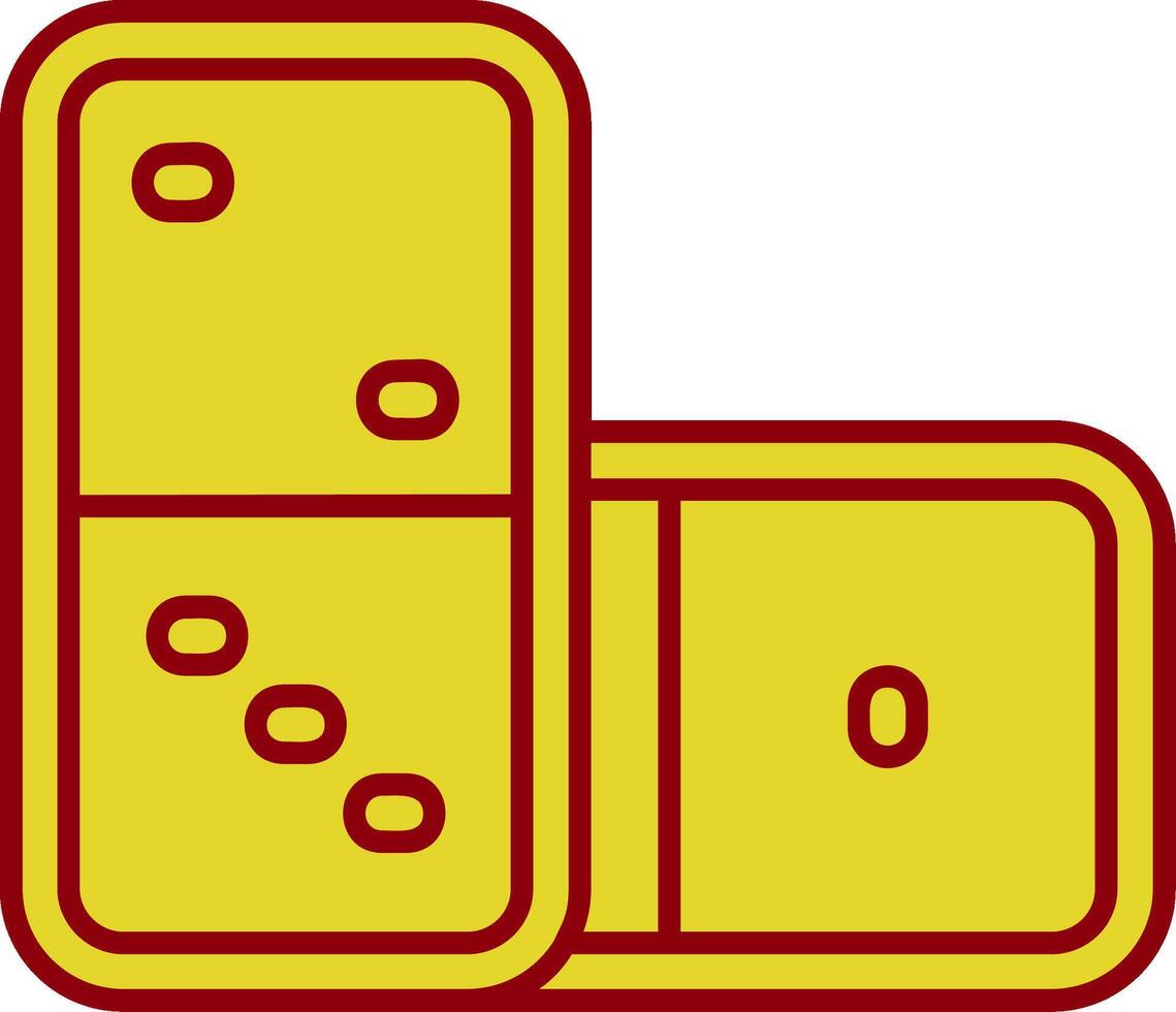 Domino Vintage Icon vector