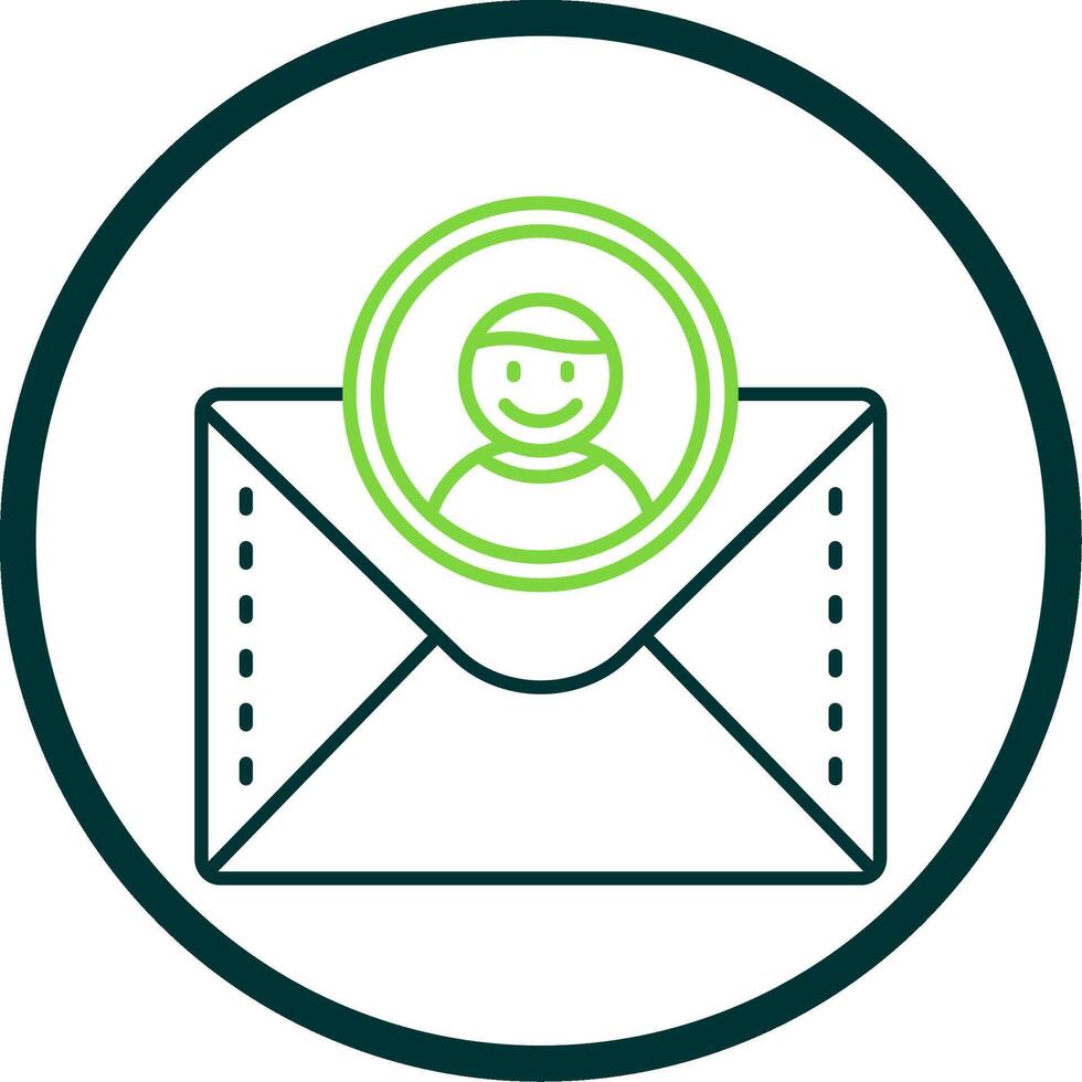 Profile Line Circle Icon vector