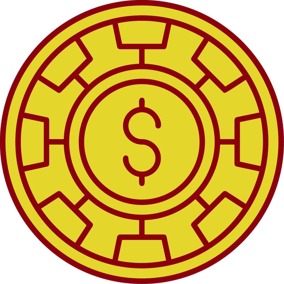 Chip Vintage Icon vector