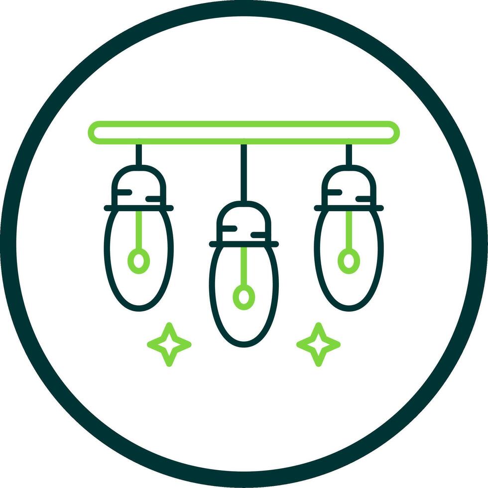 Lights Line Circle Icon vector
