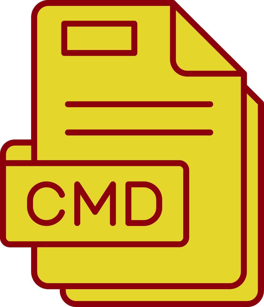 cmd Clásico icono vector