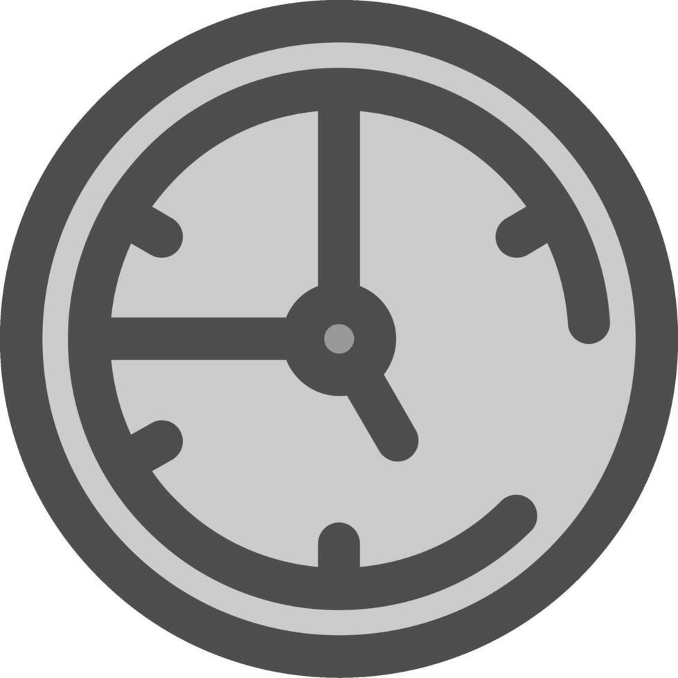 Time Line Filled Greyscale Icon vector