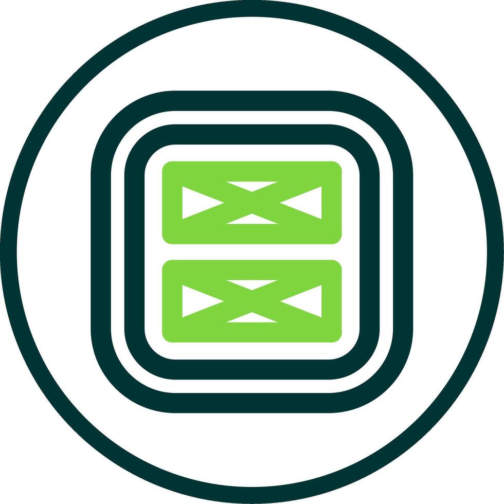 Layout Line Circle Icon vector