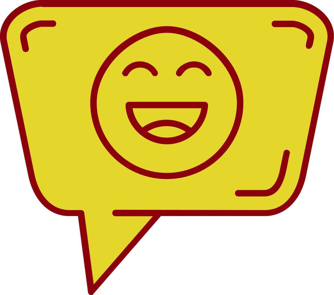 Happy Vintage Icon vector