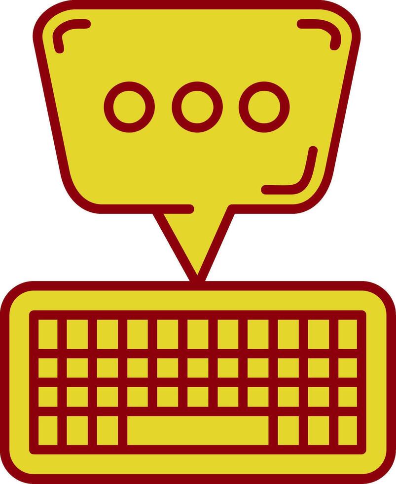 teclado Clásico icono vector