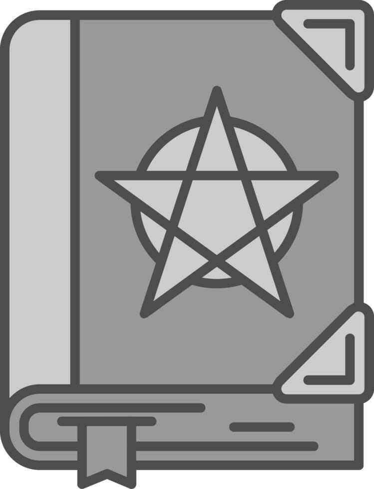 Tanakh Line Filled Greyscale Icon vector