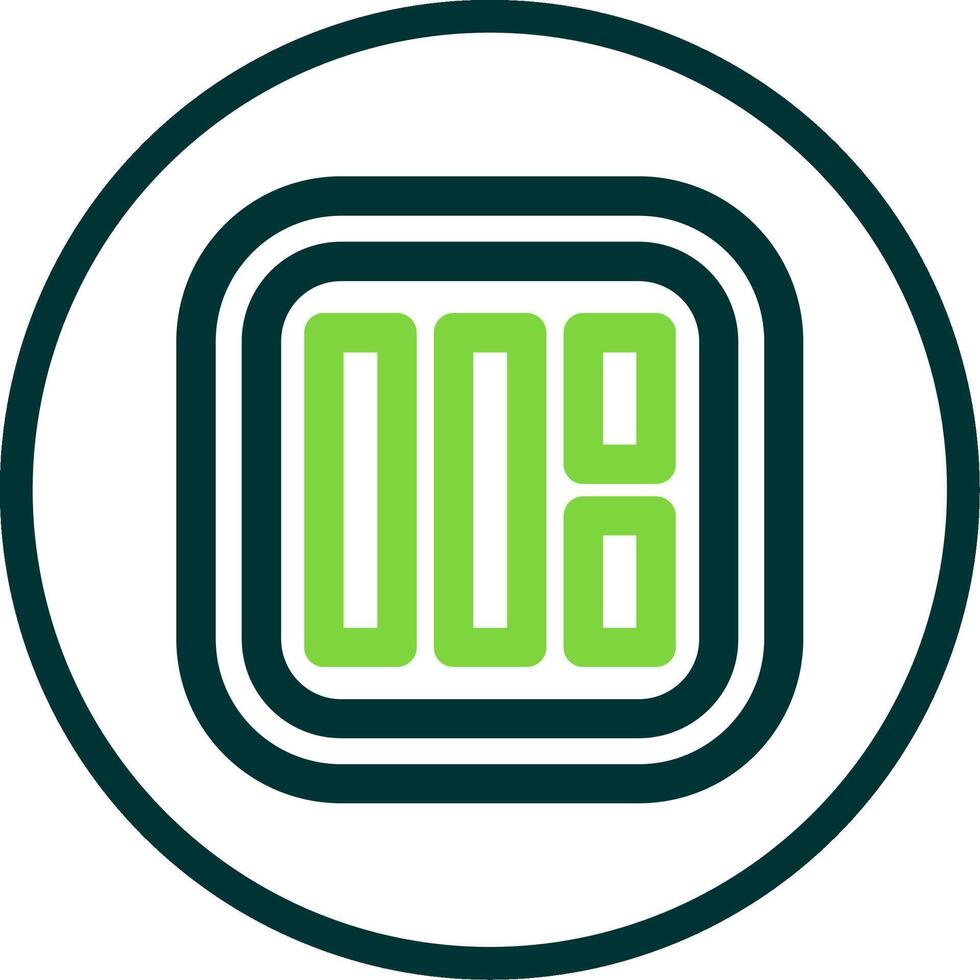 Layout Line Circle Icon vector