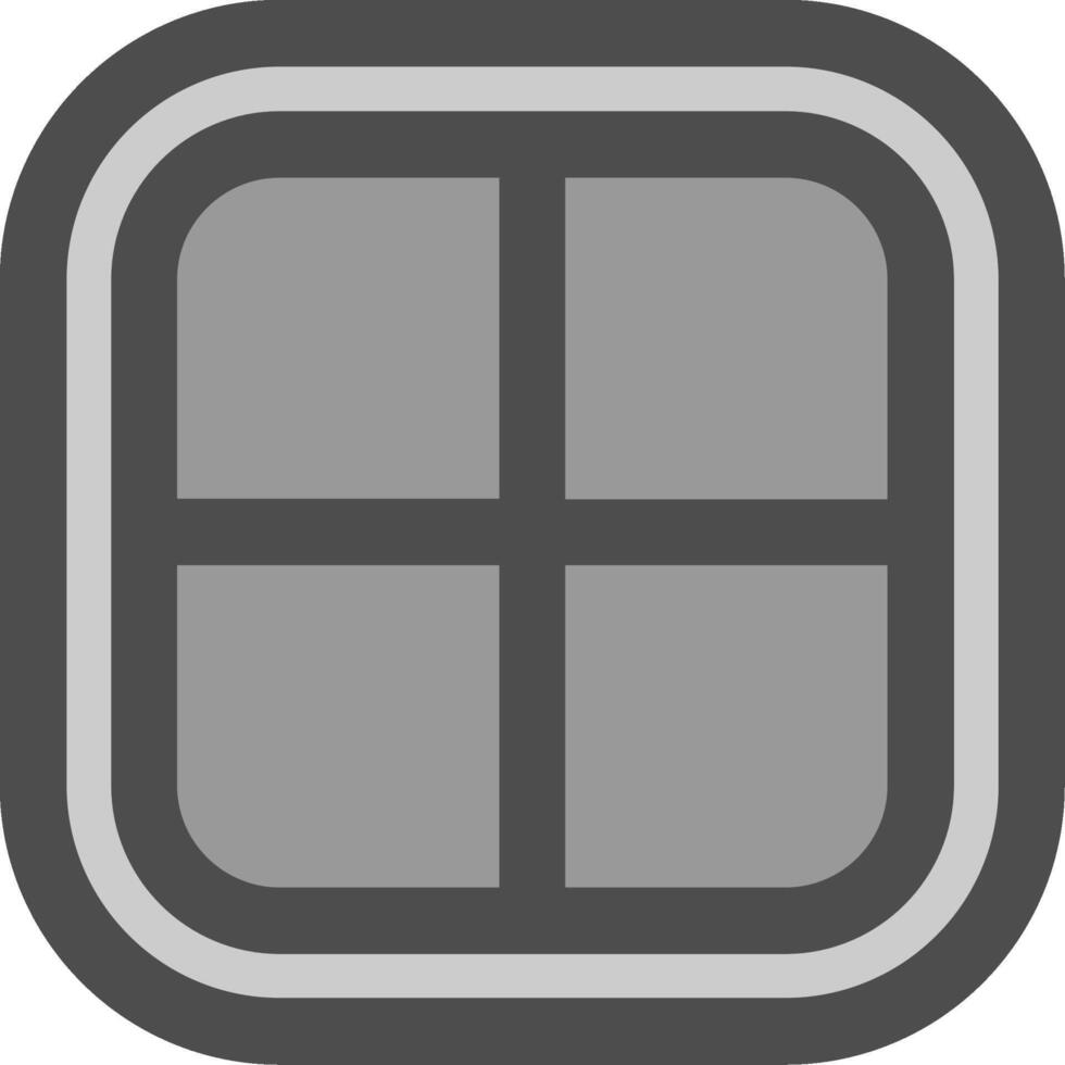 Layout Line Filled Greyscale Icon vector