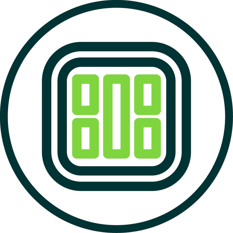 Layout Line Circle Icon vector