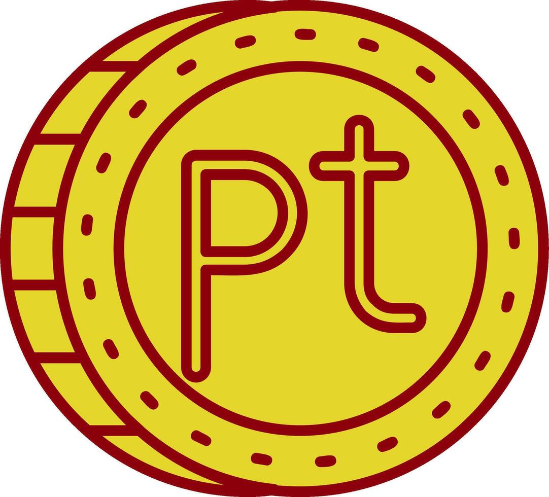 peseta Clásico icono vector